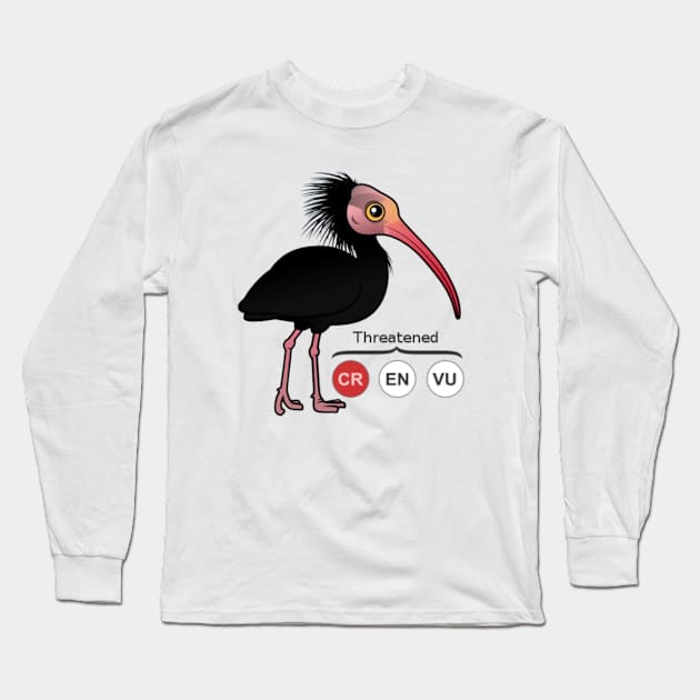 waldrapp (Geronticus eremita) Long Sleeve T-Shirt by TRACHLUIM